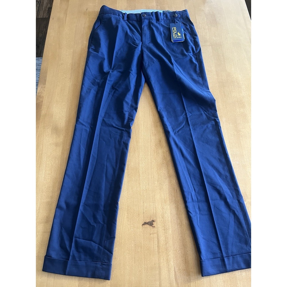 Polo Ralph Lauren Women's Navy Pants NEW Sz 6 US Open Golf Chinos Wicking